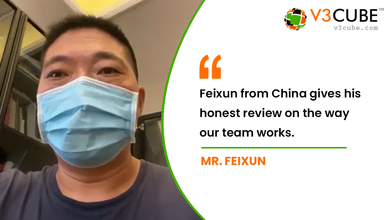 V3Cube Review – Mr. Feixun from China can not believe that V3Cube delivered him exactly what he has ordered