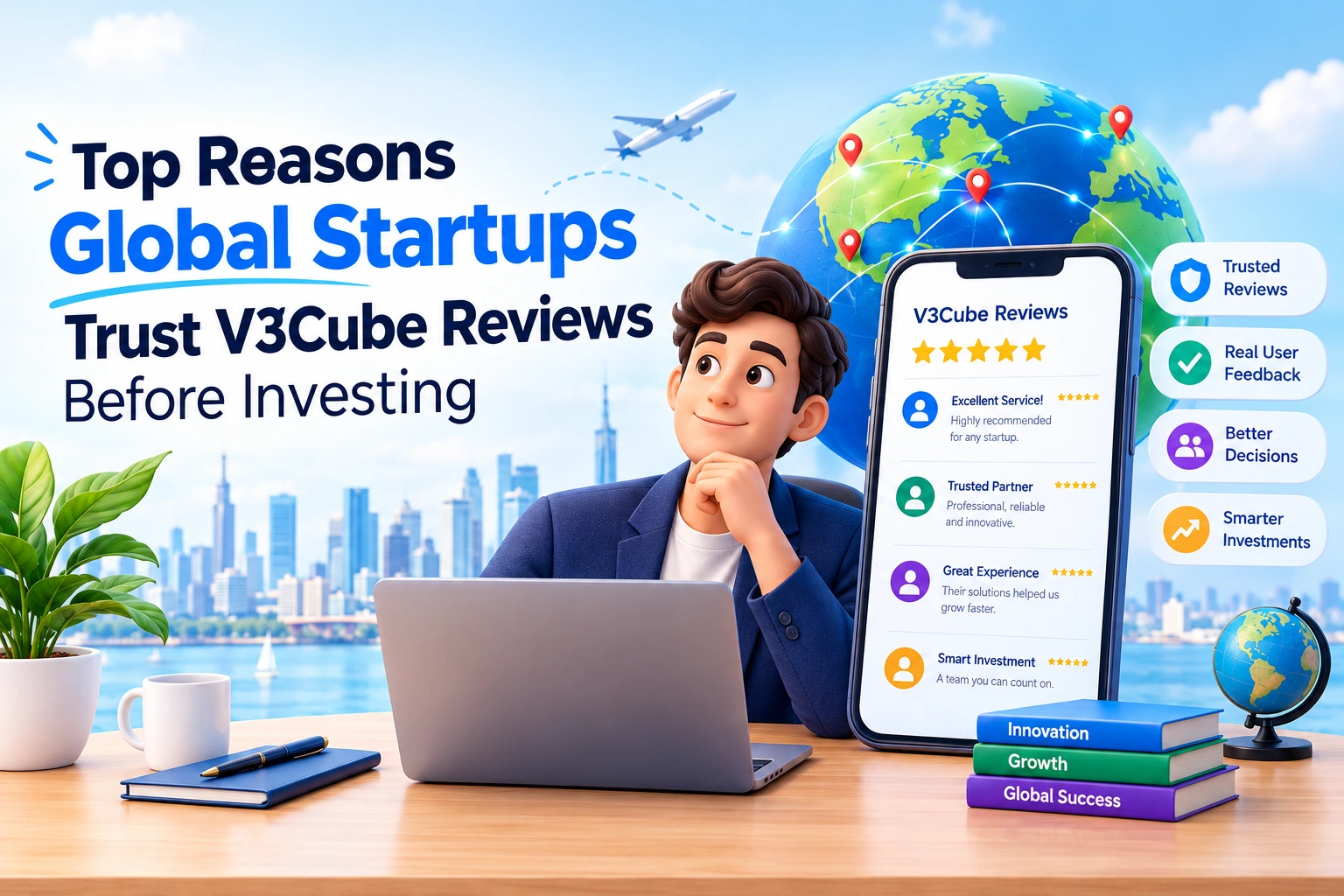 Top Reasons Global Startups Trust V3Cube Reviews Before Investing